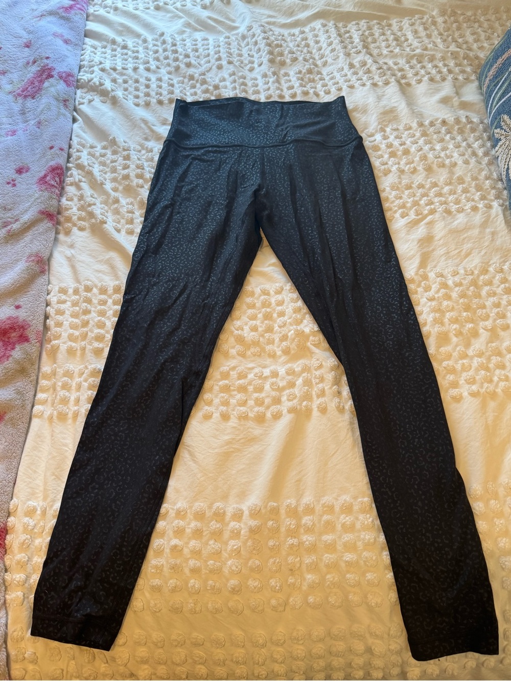 Lululemon Leopardo Shift Micro Emboss Black High-Waist Leggings - Picture 5 of 8